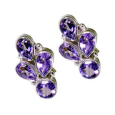 Rina Purple Stud Earrings for Everyday Glam